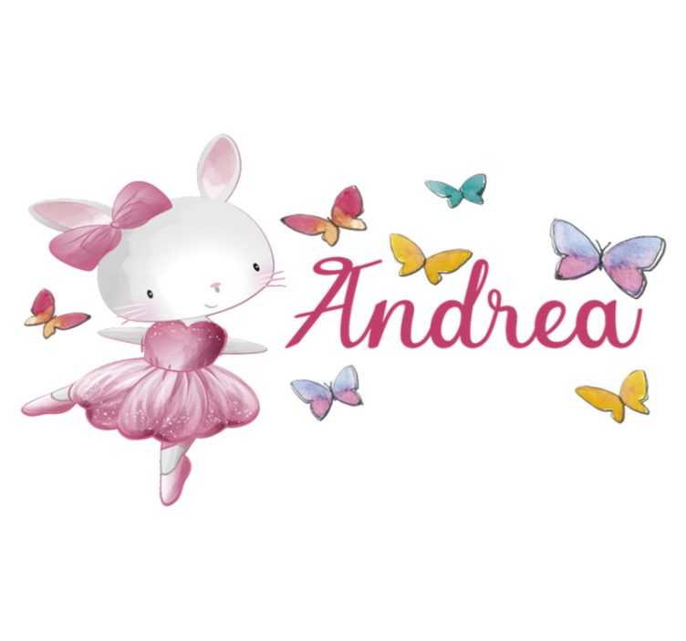 Alfombra vinílica animales niña bailando ballet - TenVinilo