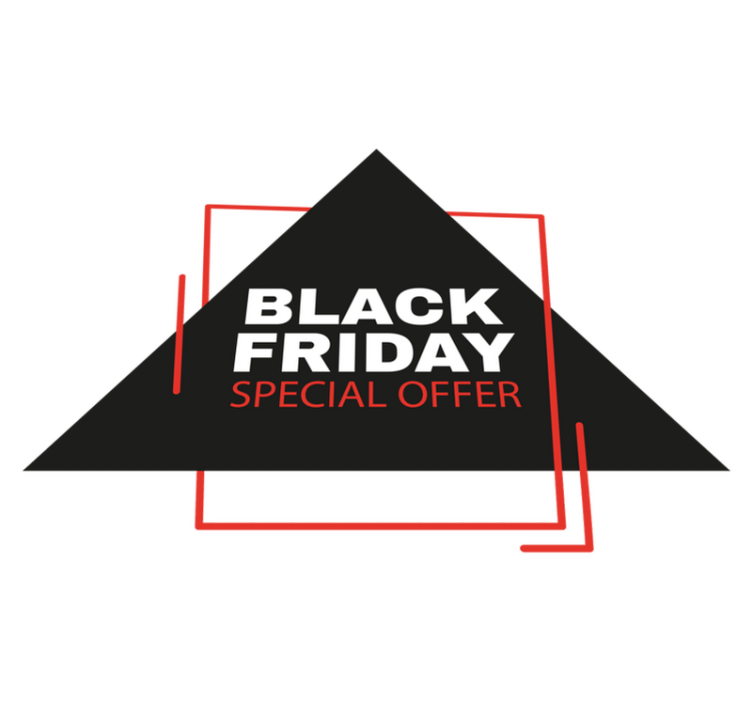 Alfombra vinílica black friday señal de descuento - TenVinilo