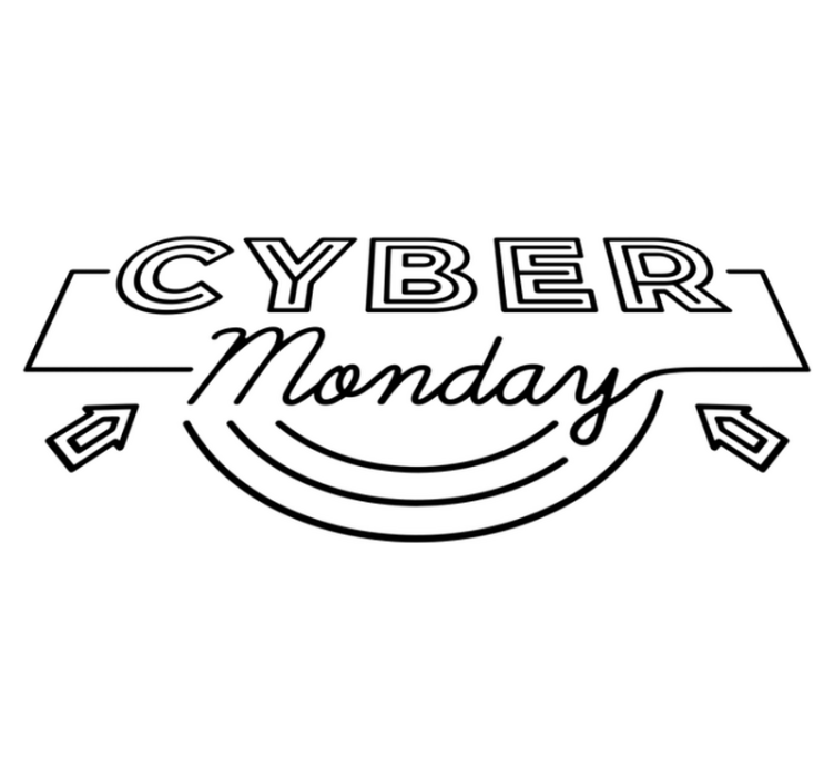 Alfombra vinílica black friday flechas cyber monday - TenVinilo
