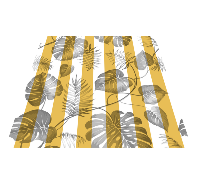 Alfombra vinílica flores para puerta corredera - TenVinilo