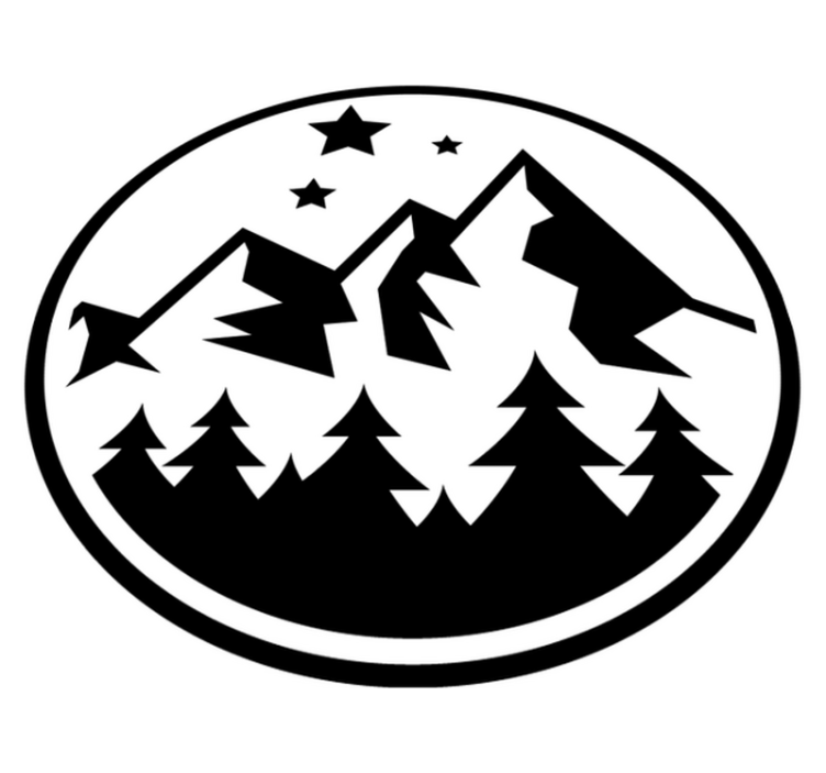 Alfombra vinílica flores paisaje forestal montañoso - TenVinilo