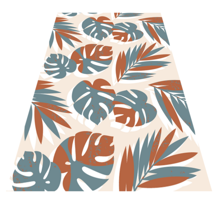 Alfombra vinílica flores plantas monstruo verde para cristal - TenVinilo