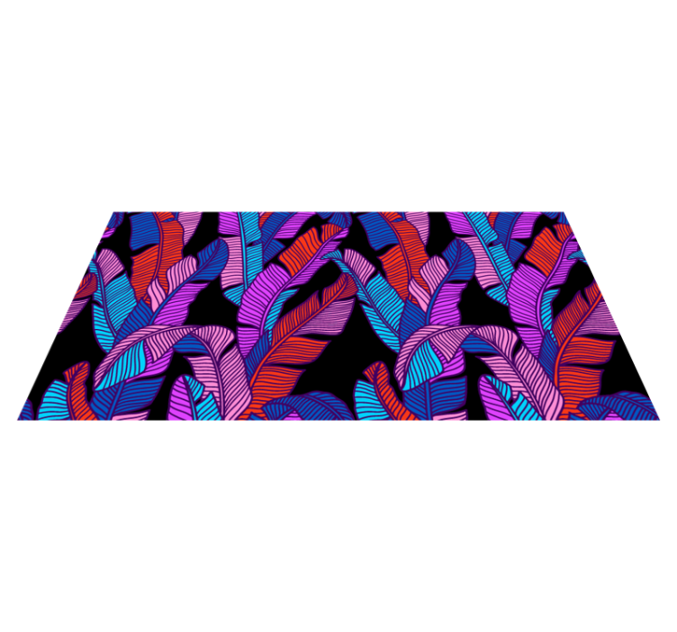 Alfombra vinílica flores patrón de flores vibrantes - TenVinilo