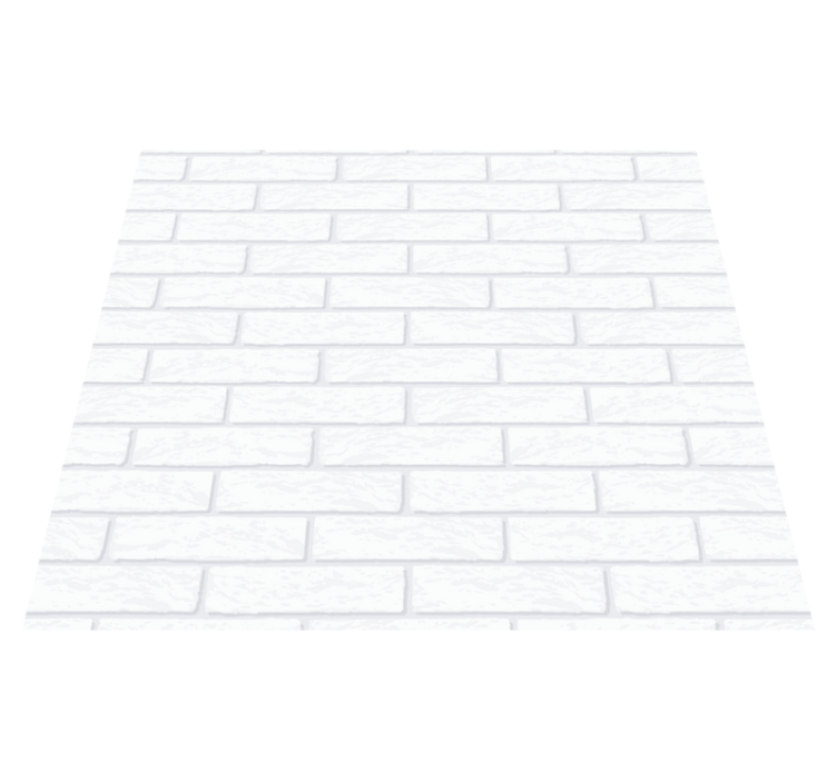 Alfombra vinilo cocina patrón ladrillo blanco - TenVinilo