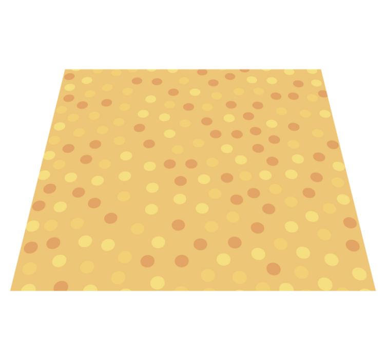 Alfombra vinilo cocina naranjas en círculos - TenVinilo