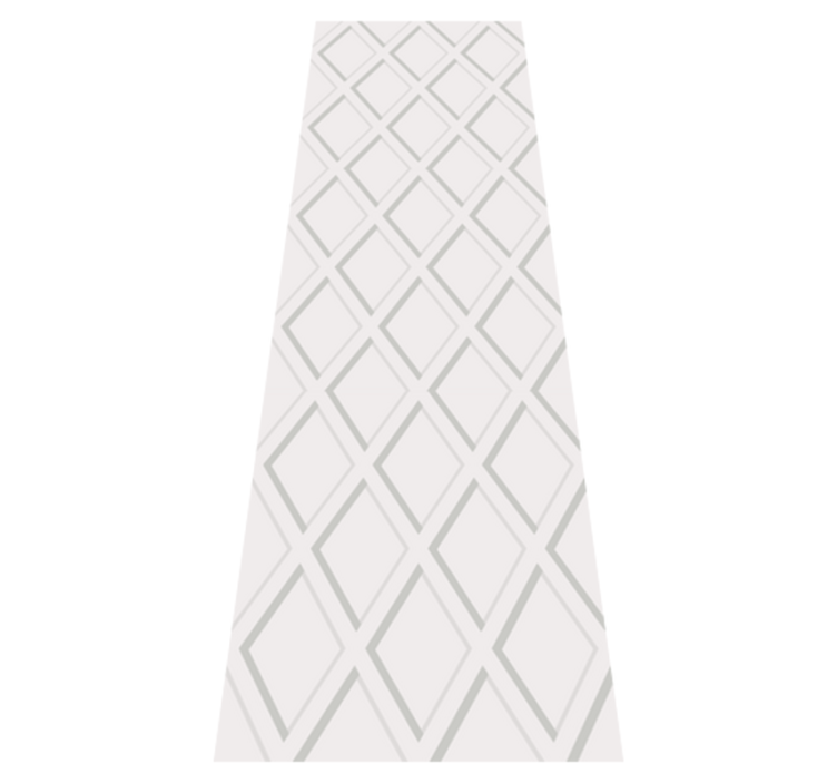 Alfombra vinílica geométrica patrón rombos 3d hamptons - TenVinilo