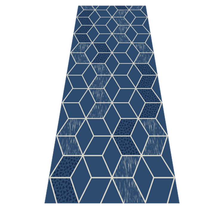 Alfombra vinílica geométrica vittoria desgastada - TenVinilo