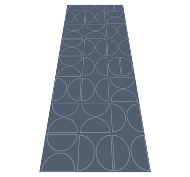 Alfombra vinílica geométrica curva de simetría rasch - TenVinilo