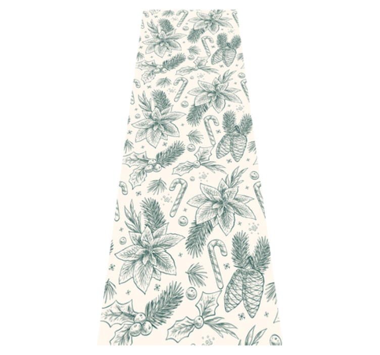 Alfombra vinílica navidad patrón de regalos dibujados - TenVinilo