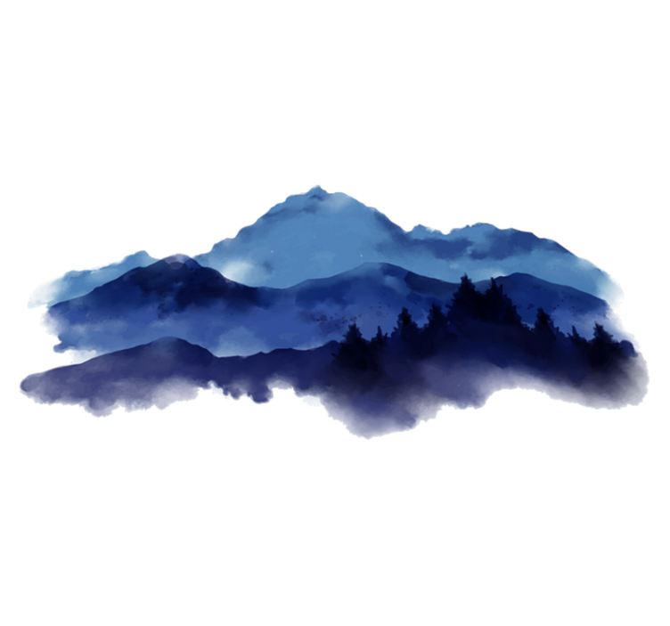 Alfombra vinílica naturaleza montañas recortadas - TenVinilo