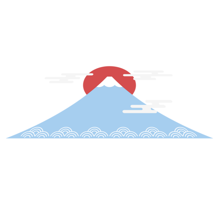 Alfombra vinílica naturaleza estilo montaña asiática - TenVinilo