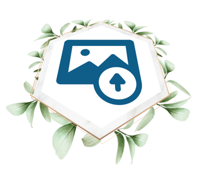 Alfombra vinílica naturaleza mujer con hojas - TenVinilo