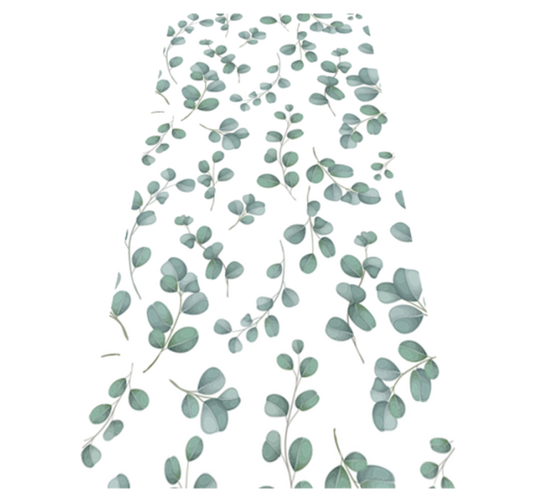 Alfombra vinílica dormitorio patrón floral acuarela elegante - TenVinilo