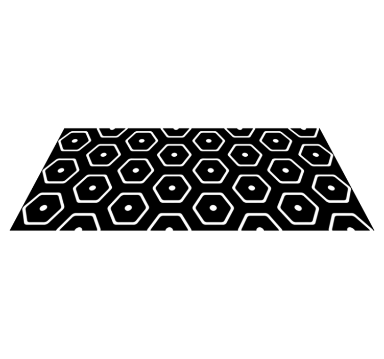 Alfombra vinílica geométrica patrón minimalista - TenVinilo