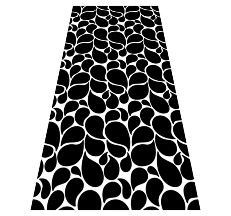 Alfombra vinílica geométrica gotas de agua - TenVinilo
