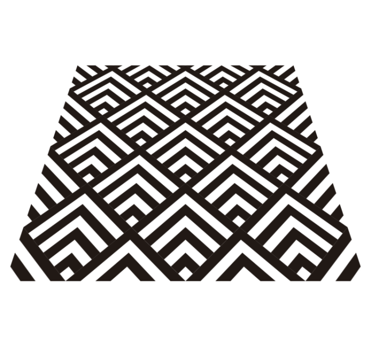 Alfombra vinílica geométrica diamantes - TenVinilo