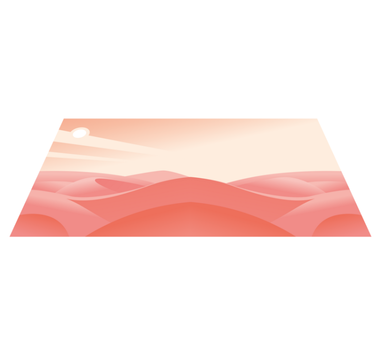 Alfombra vinílica geométrica desierto rosa - TenVinilo