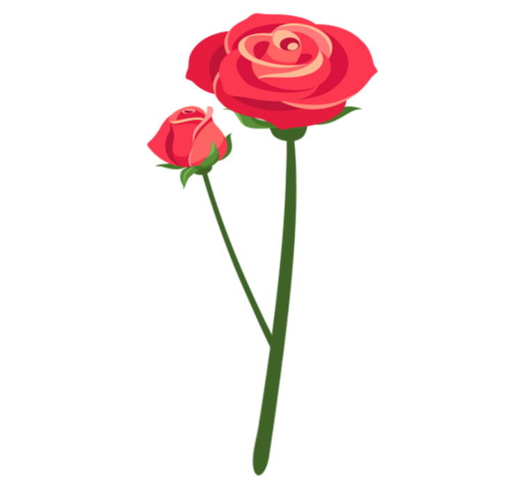 Alfombra vinílica dormitorio rosas 3d - TenVinilo