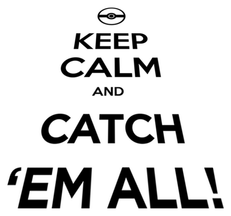 Alfombra vinílica juegos vinilo pokémon mantén la calma - TenVinilo