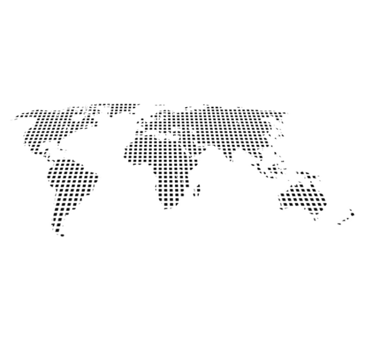 Alfombra vinílica mapamundi vinilo decorativo cuadrados - TenVinilo