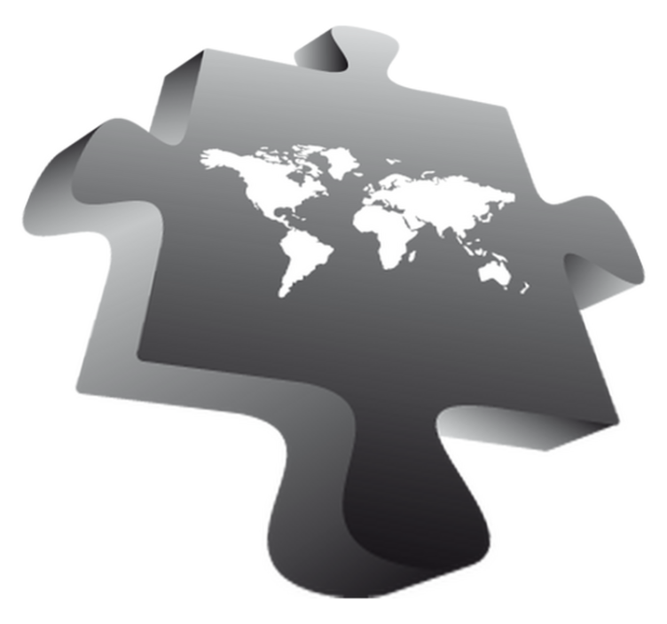 Alfombra vinílica mapamundi vinilo mapa mundi puzzle - TenVinilo