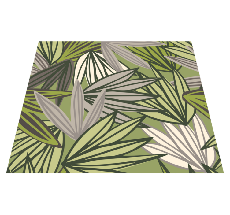 Alfombra vinilo baño selva con árboles sin fruta - TenVinilo