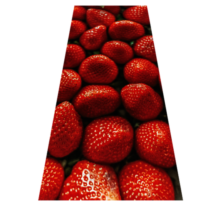 Alfombra vinílica cocina fresas - TenVinilo