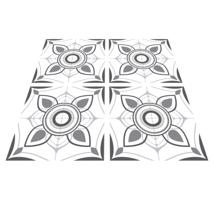 Alfombra vinílica cocina adhesivo de azulejos portugueses - TenVinilo