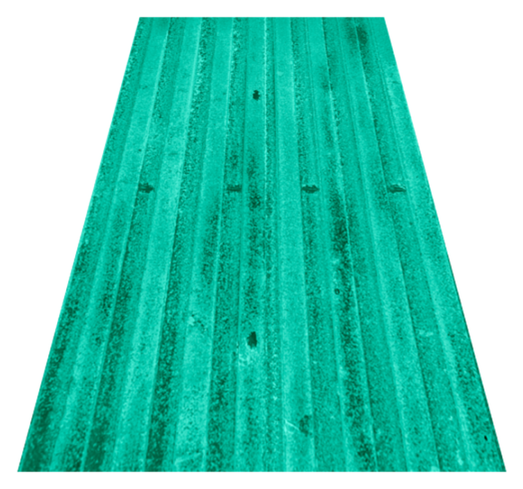Alfombra vinílica cocina textura metálica envejecida menta - TenVinilo