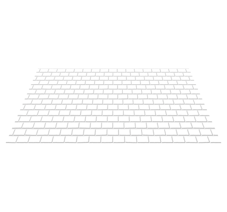 Alfombra vinílica cocina ladrillos blancos - TenVinilo