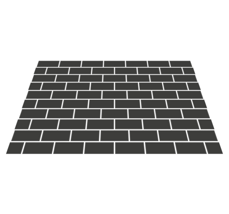 Alfombra vinílica cocina ladrillos oscuros - TenVinilo