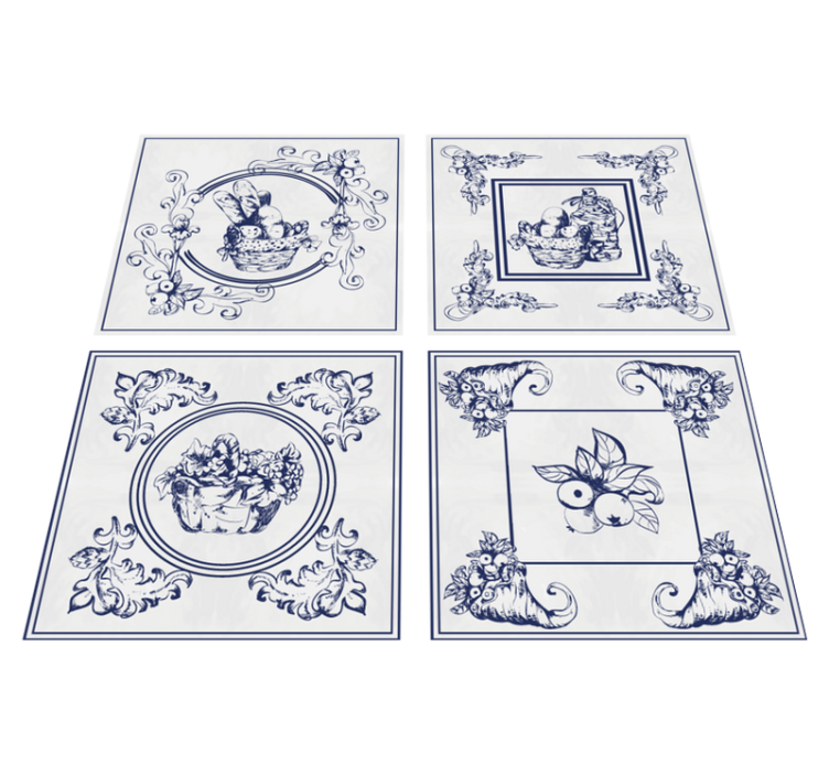 Alfombra vinílica cocina cerámica belga - TenVinilo