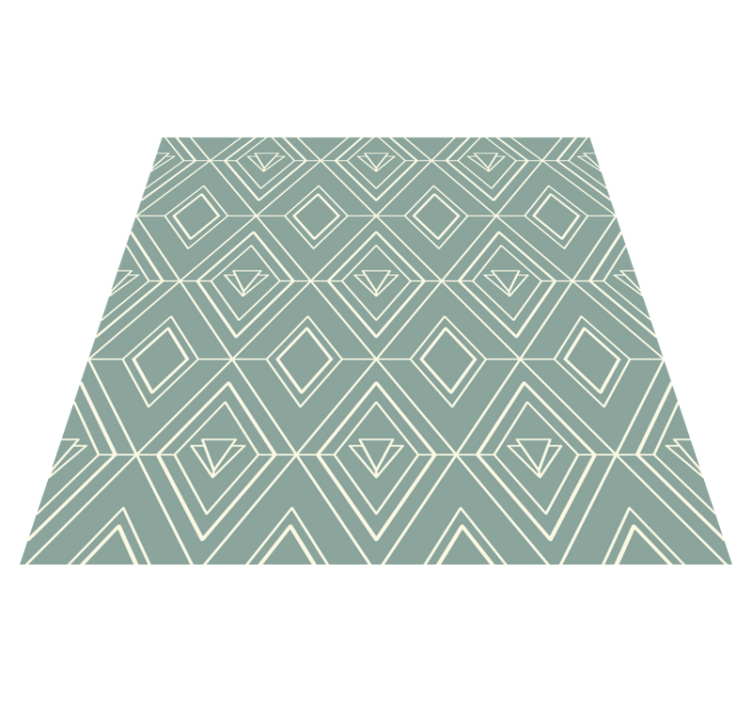 Alfombra vinílica cocina patrón geométrico art déco - TenVinilo