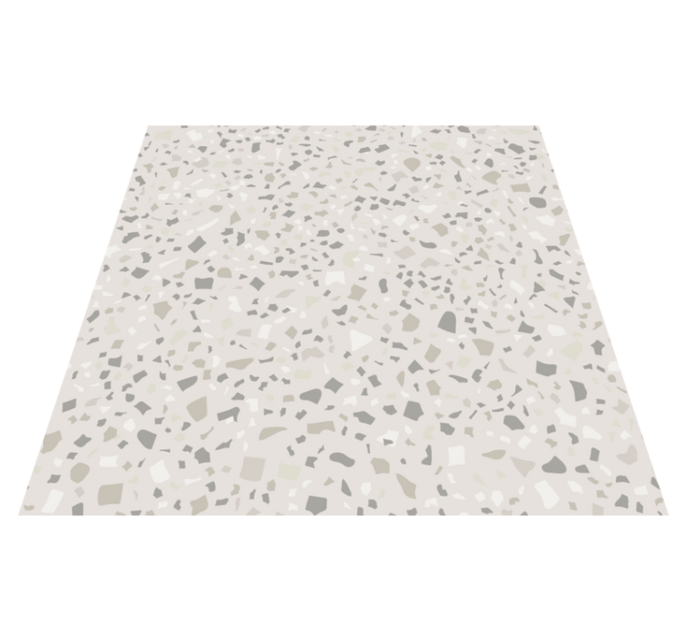 Alfombra vinílica cocina terrazo gris - TenVinilo