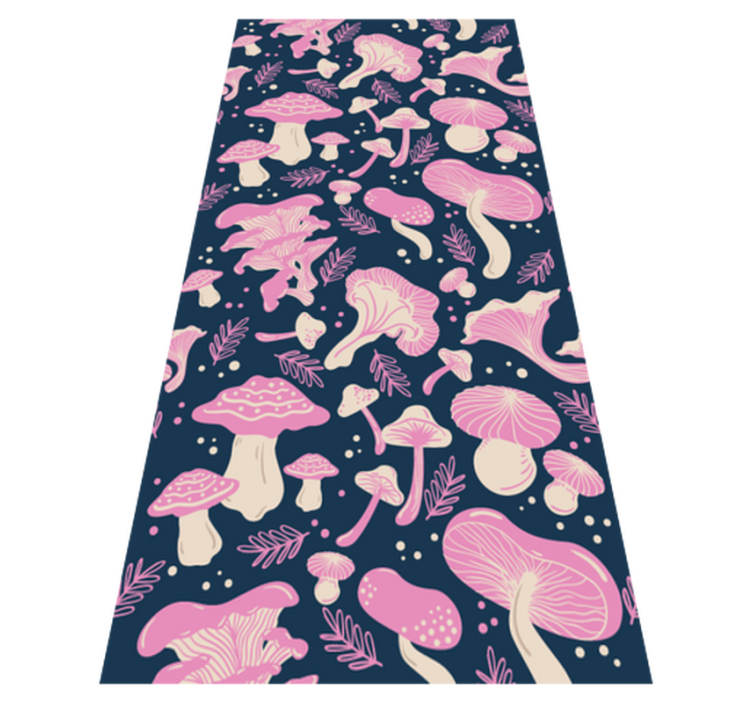 Alfombra vinílica cocina patrón de setas rosa - TenVinilo