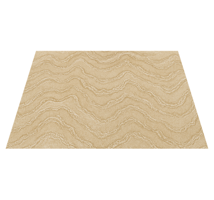 Alfombra vinílica dormitorio efecto mármol beige y dorado - TenVinilo