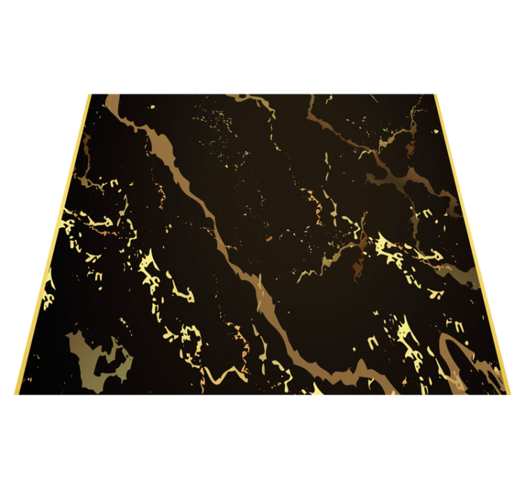Alfombra vinílica oficina textura mármol negro oro - TenVinilo