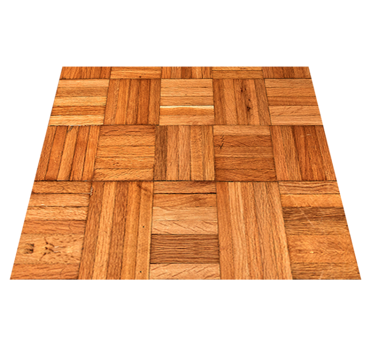 Alfombra vinílica oficina protegida por el tejido de madera - TenVinilo