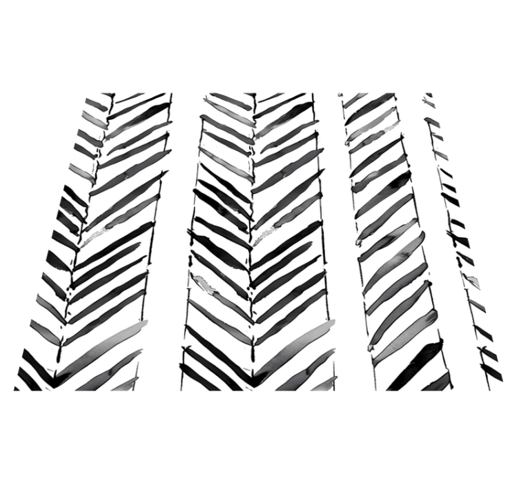 Alfombra vinílica oficina diseño geométrico blanco y negro - TenVinilo