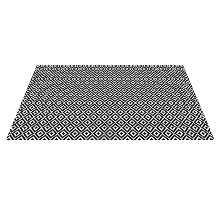 Alfombra vinilo salón tribal geometrico - TenVinilo