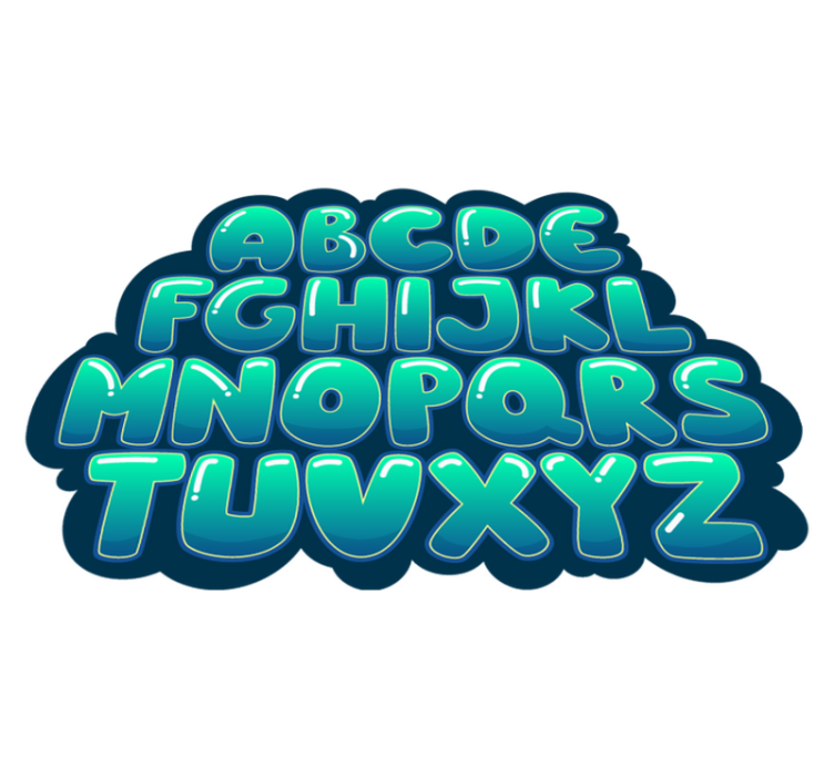 Alfombra vinilica nube abecedario - TenVinilo