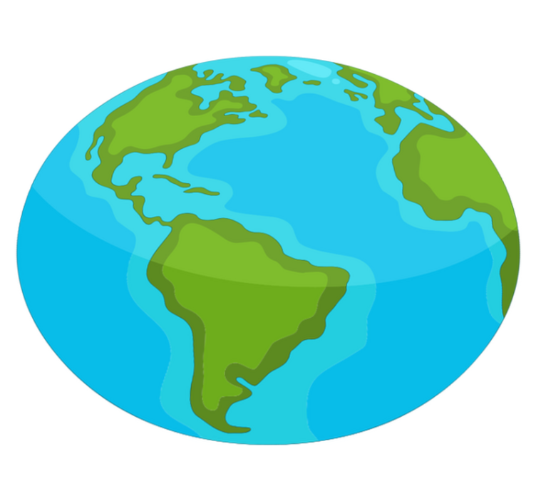 Alfombra vinílica mapamundi mapa del mundo educativo - TenVinilo