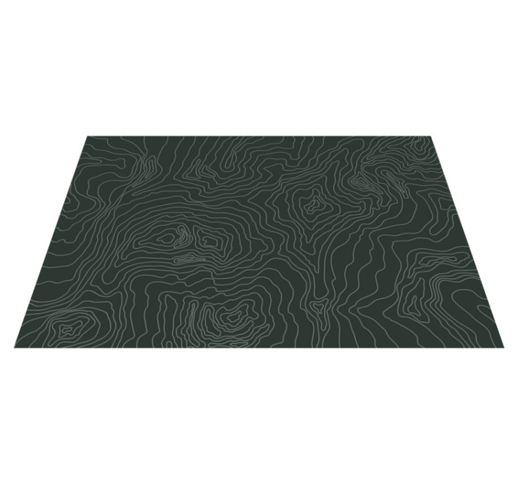 Alfombra vinílica moderna mapa topográfico - TenVinilo
