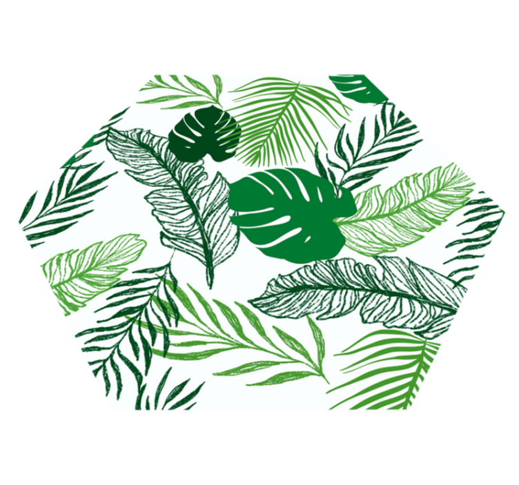 Alfombra vinílica moderna de hoja fina - TenVinilo