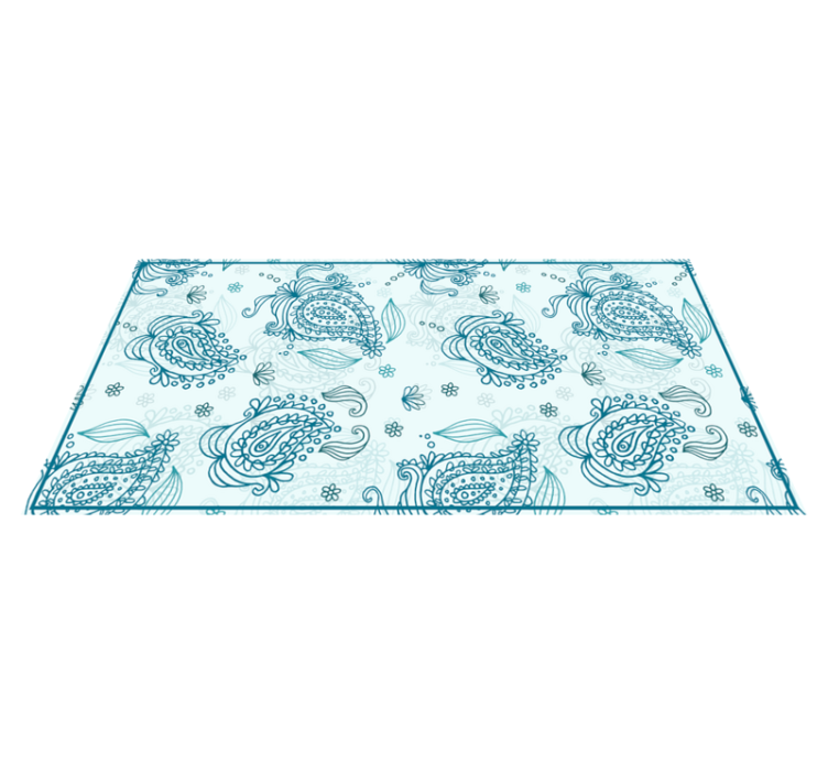 Alfombra vinílica mandala paisley armonía - TenVinilo