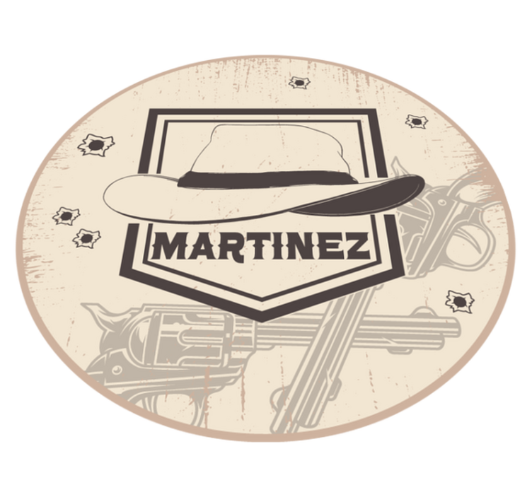 Alfombra vinílica personalizable estilo occidental - TenVinilo