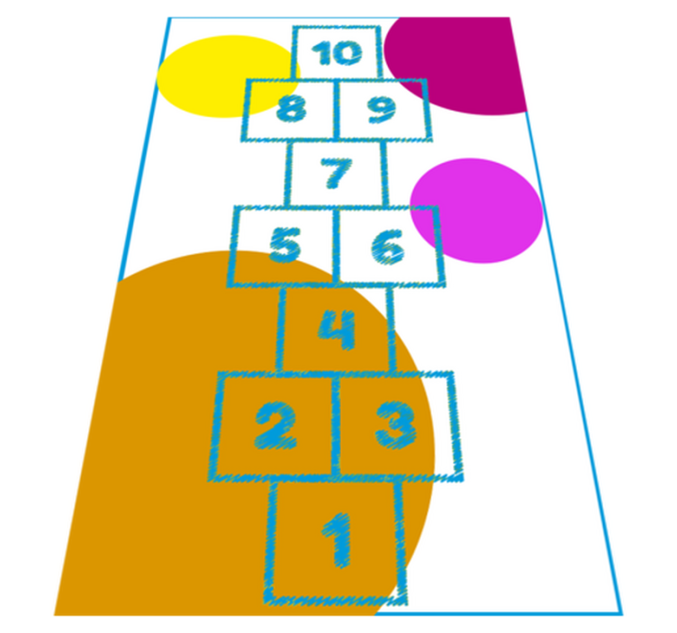 Alfombra vinílica infantil juegos infantiles - TenVinilo