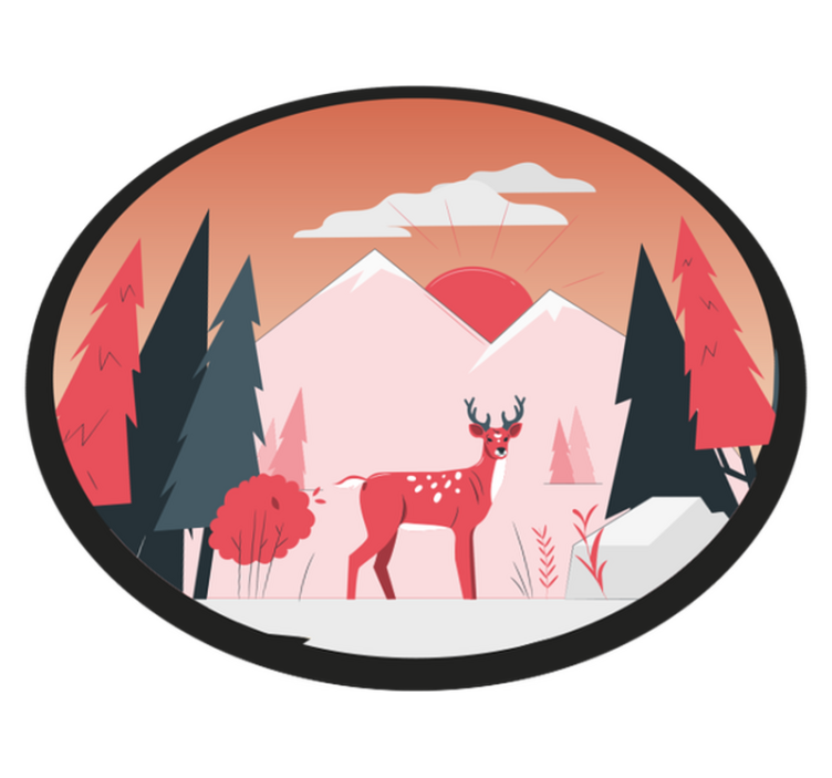 Alfombra vinílica naturaleza escena serena del desierto - TenVinilo