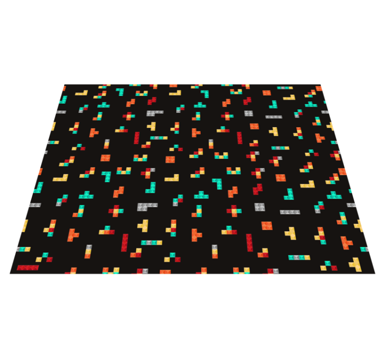 Alfombra vinílica vintage Tetris retro - TenVinilo
