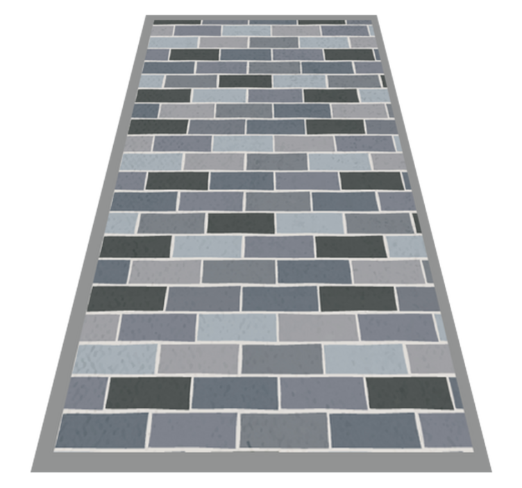 Alfombra vinílica textura patrón de ladrillo - TenVinilo